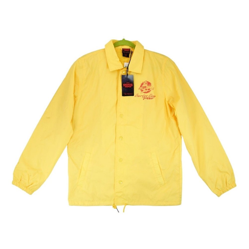 NWT‎ Stranger Things Surfer Boy Pizza Coach Jacket Medium Collab Netflix